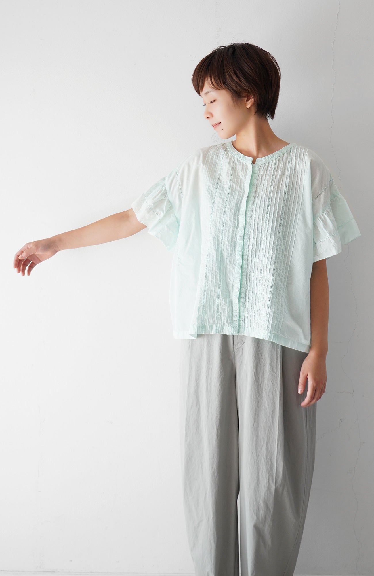 Pintuck blouse