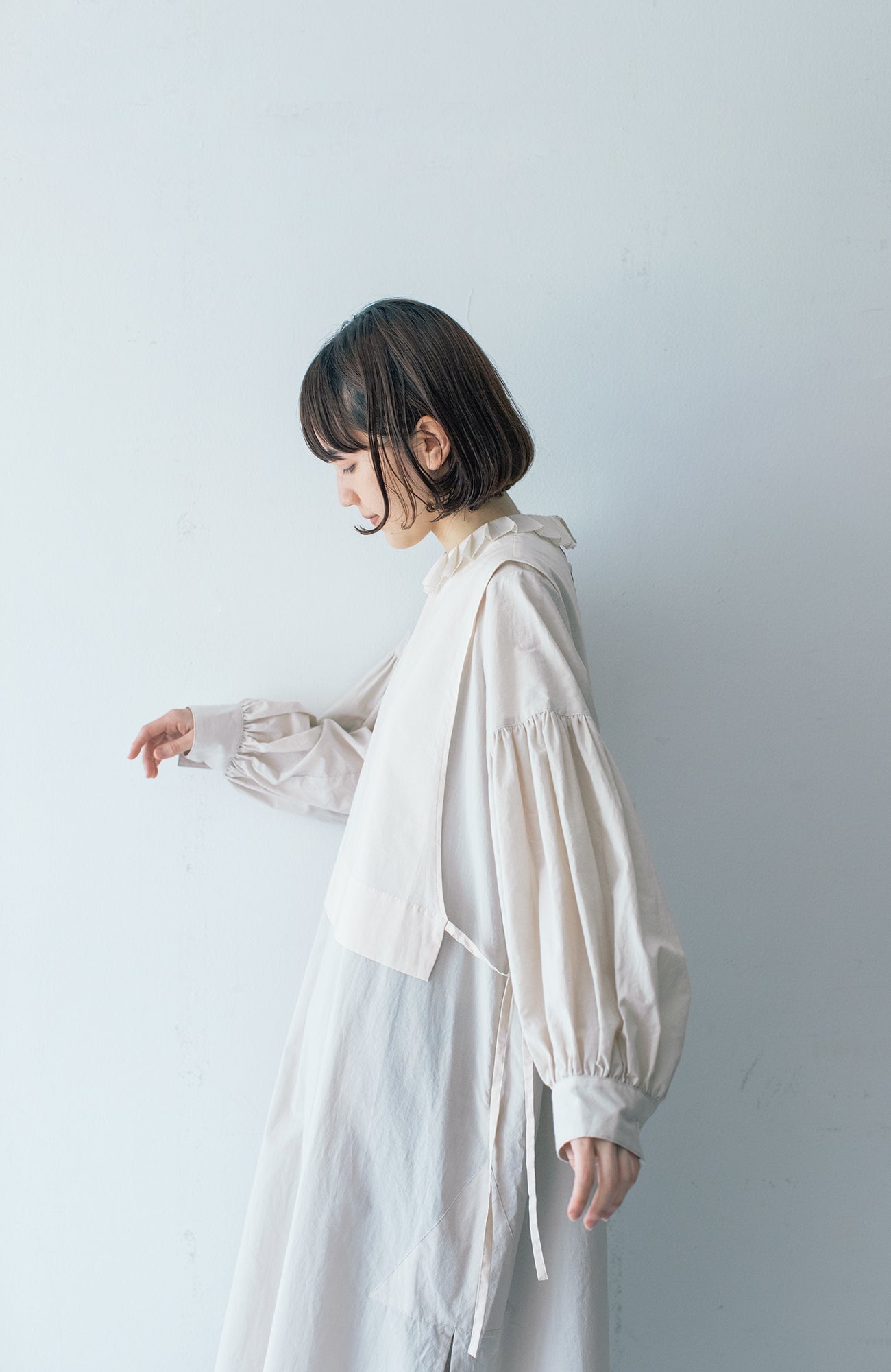 プリーツカラービブ