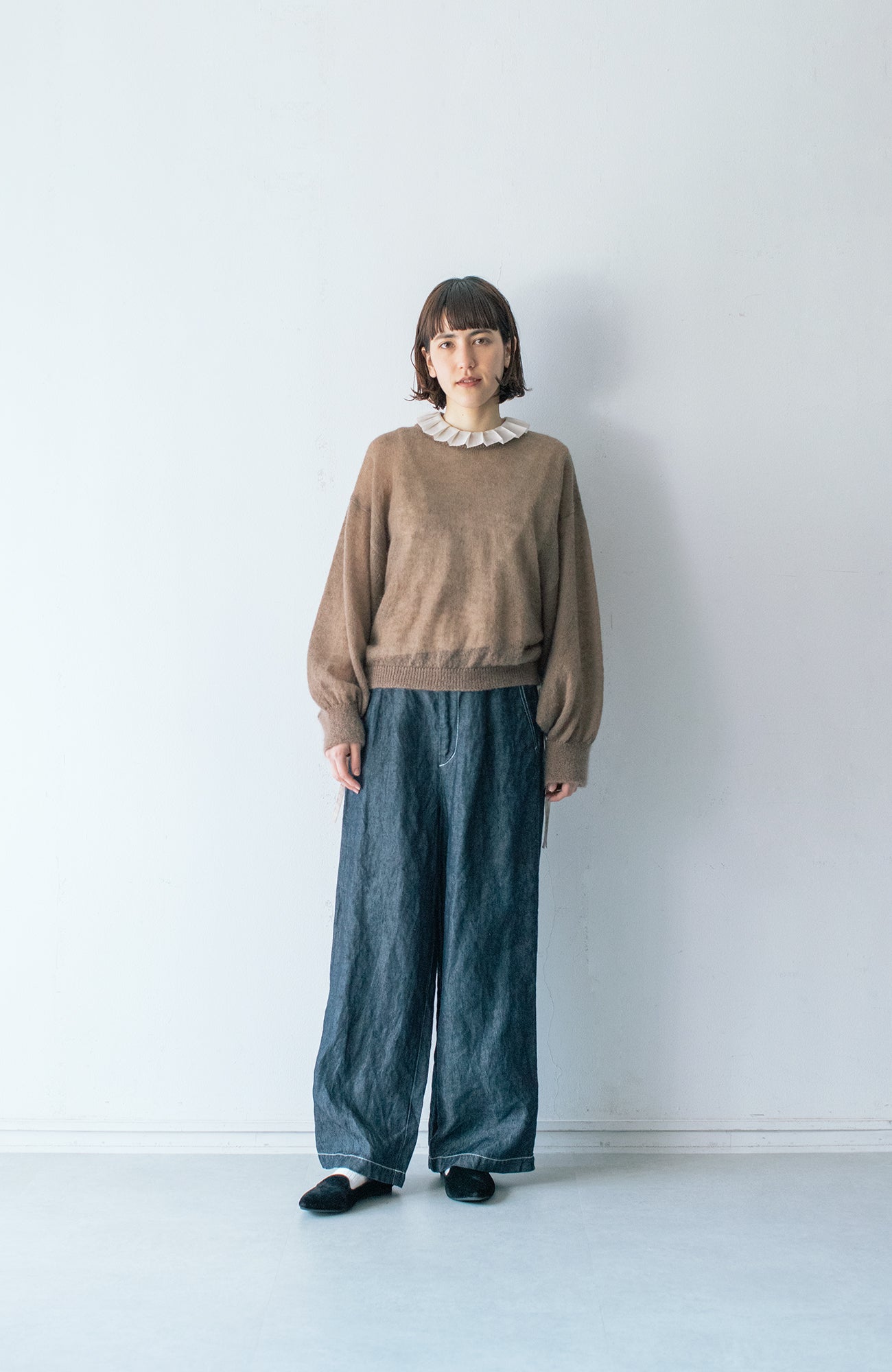 バタフライモヘアニット