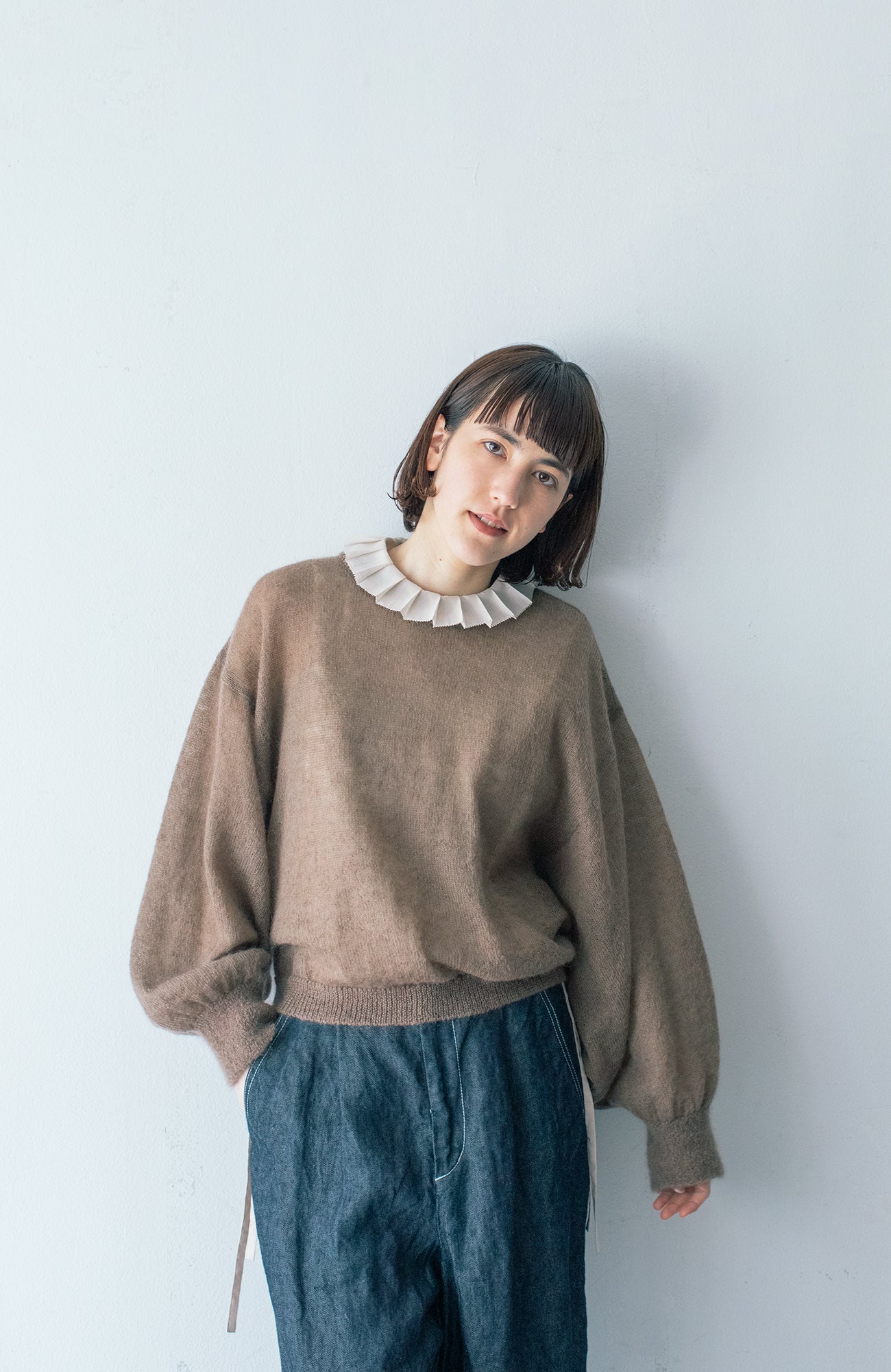 バタフライモヘアニット