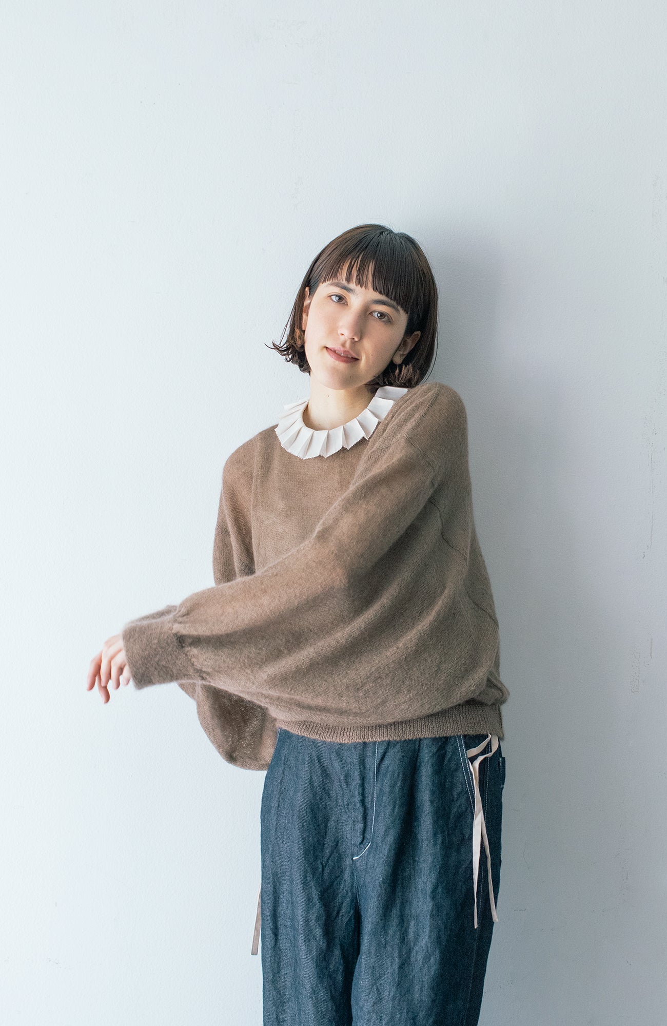 バタフライモヘアニット