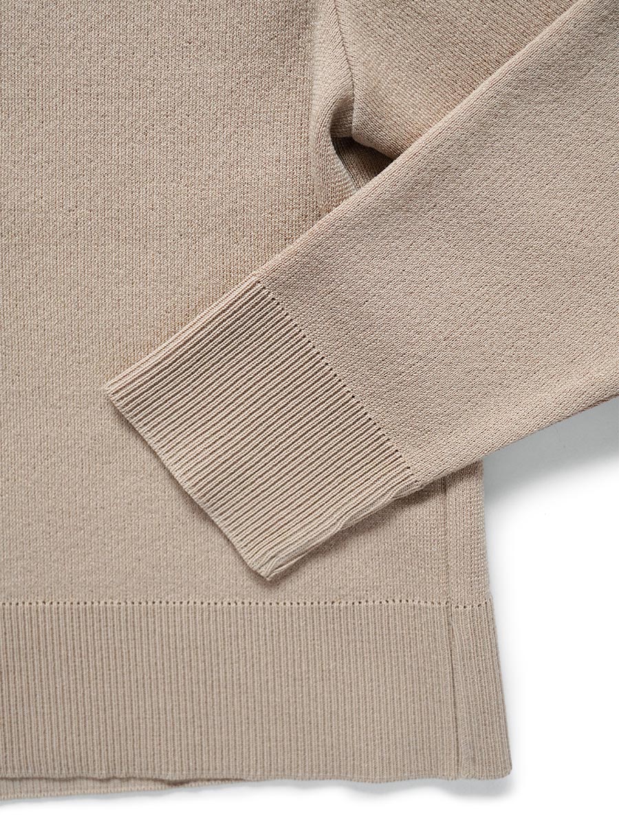 バックスリットクルーネックプルオーバー