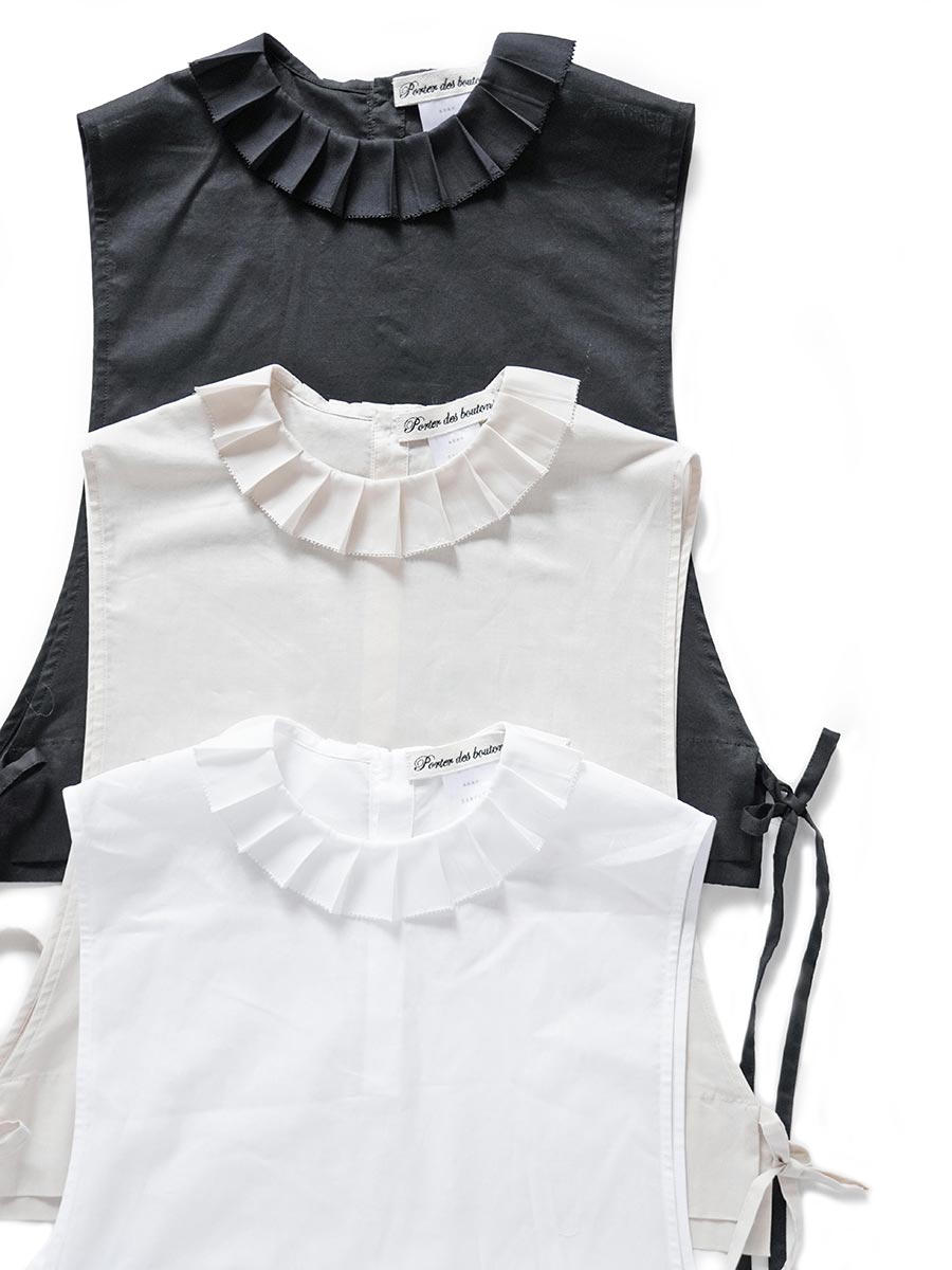 プリーツカラービブ