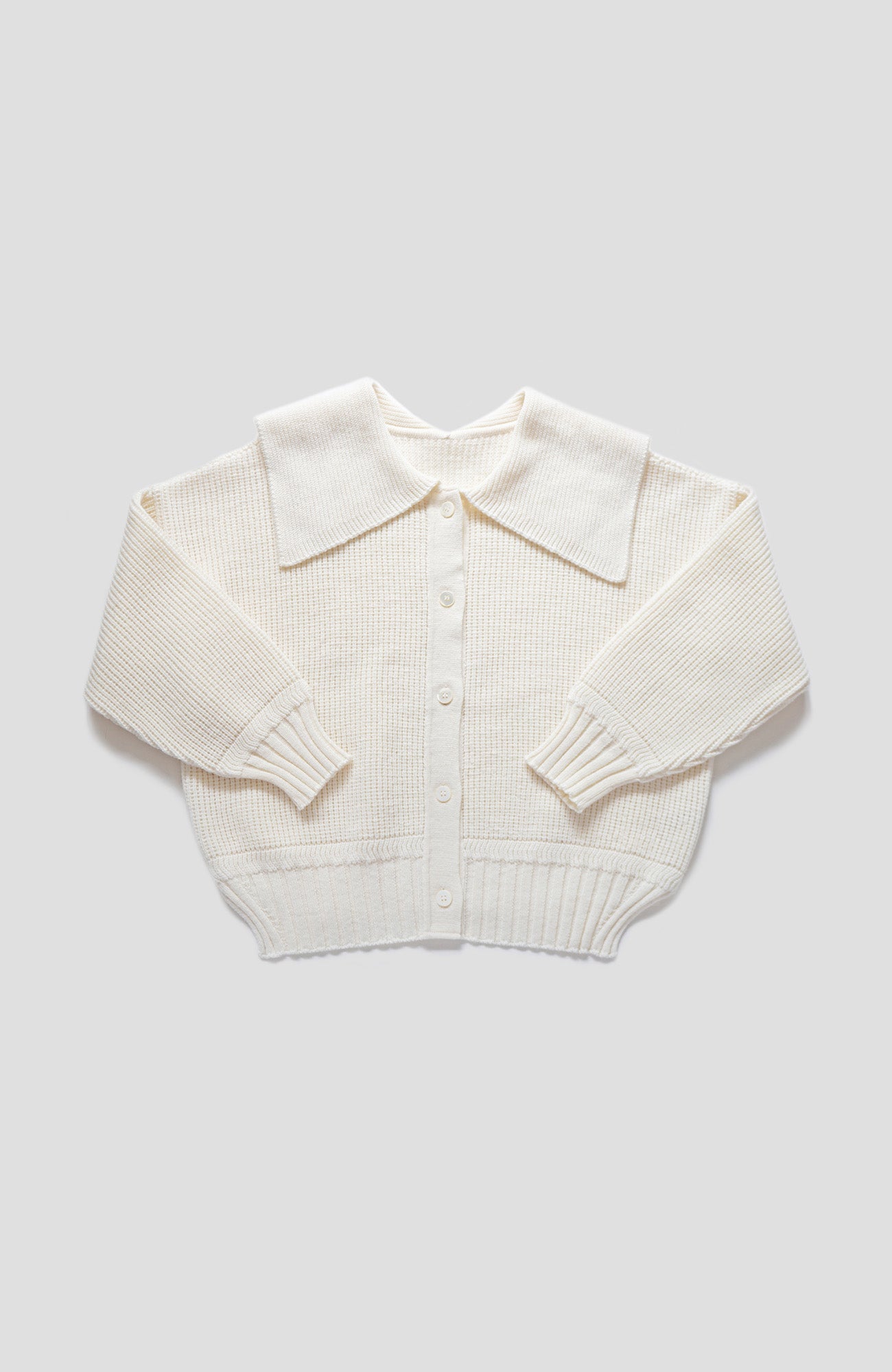 ワイドカラー2wayニット