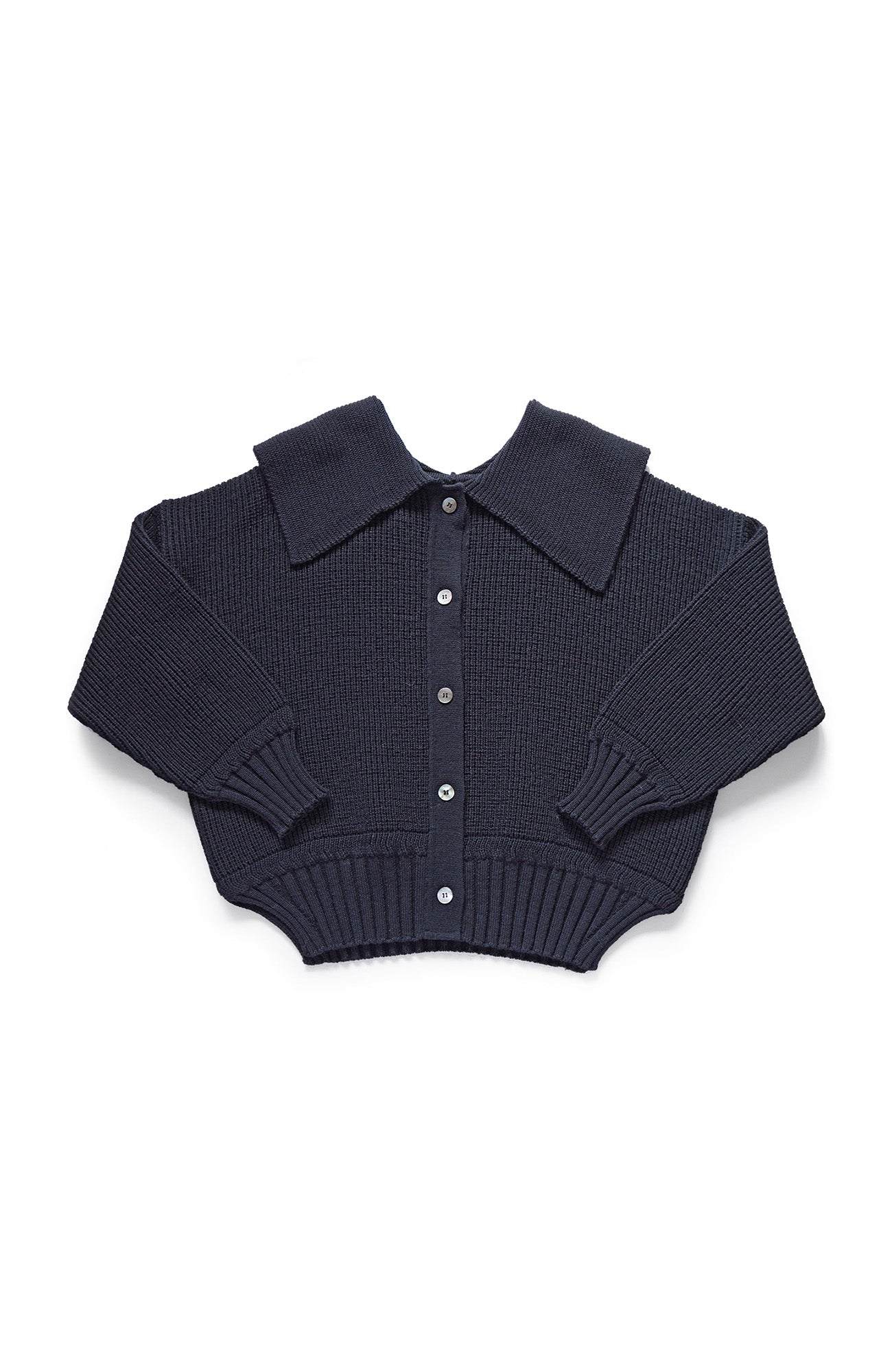 ワイドカラー2wayニット