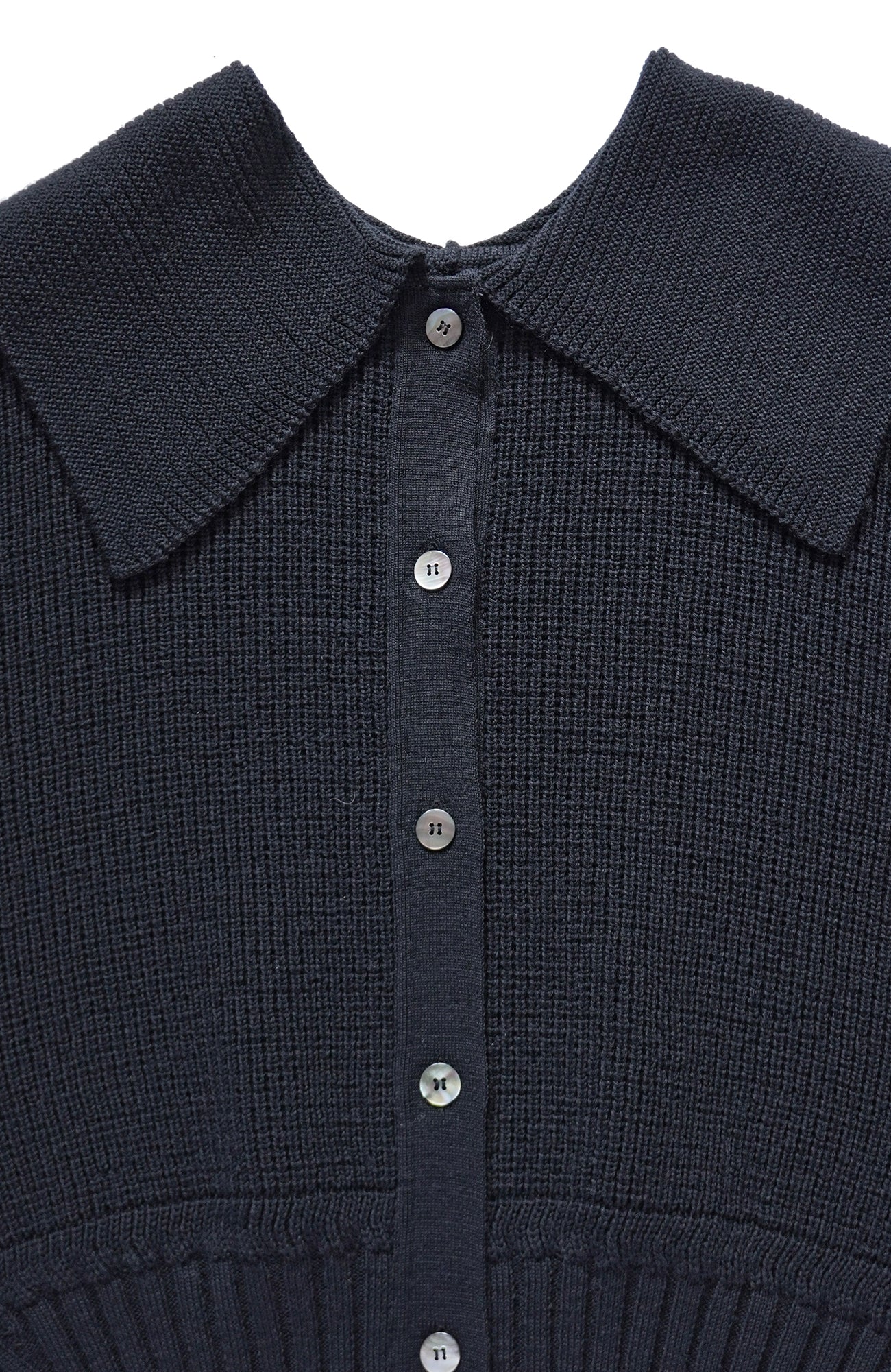 ワイドカラー2wayニット