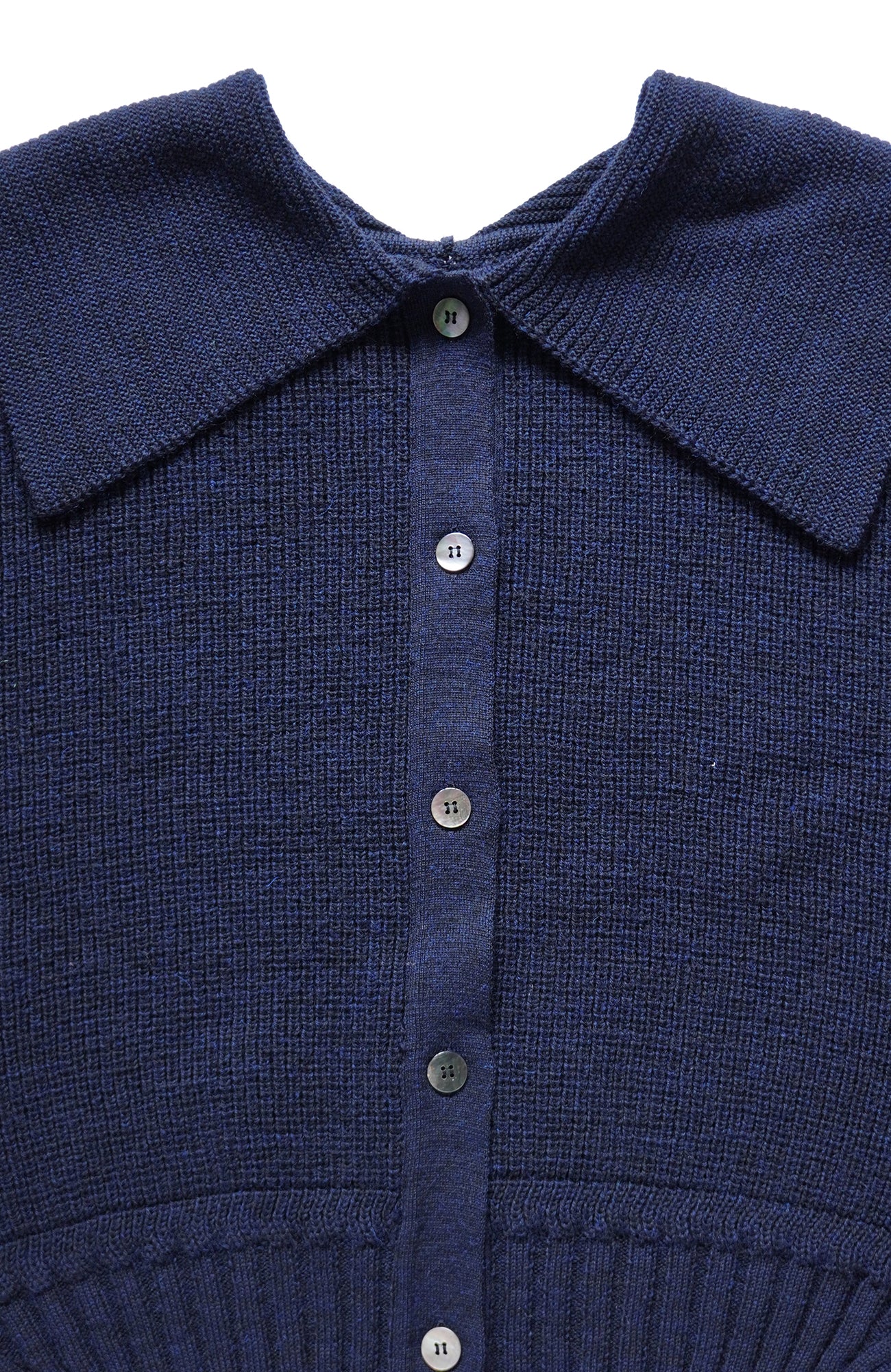 ワイドカラー2wayニット