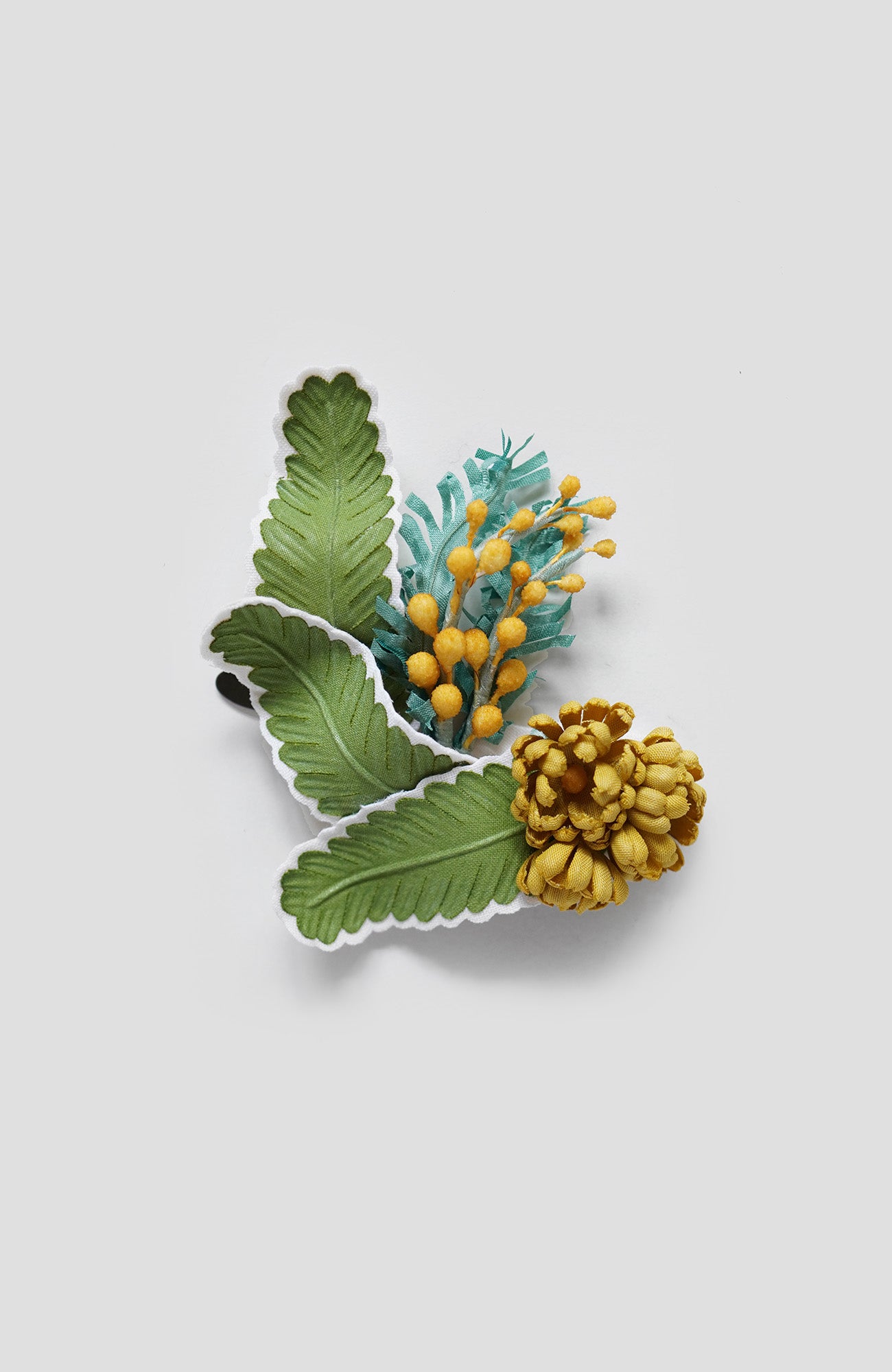 "Porter des boutons×アトリエ染花"花と葉のコサージュ(2BUY10%OFF対象)