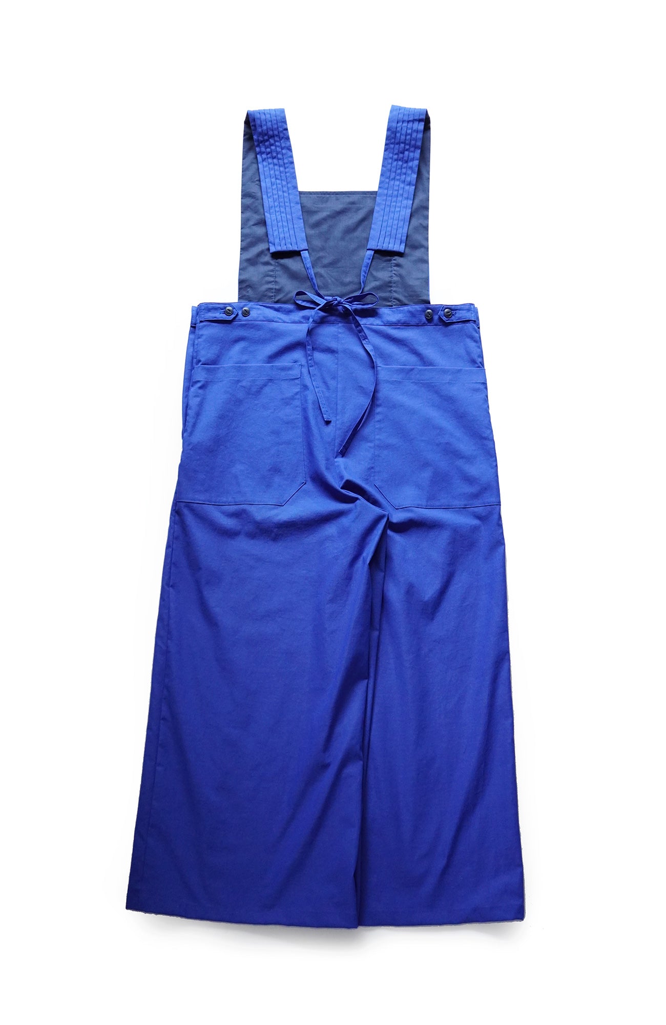 Pintuck shoulder overalls